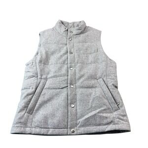 Suit Supply Gray Leo Master Wool Down Gilet Men's Vest Size Medium